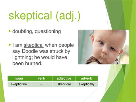 how do you spell skeptical|skeptical adjective .